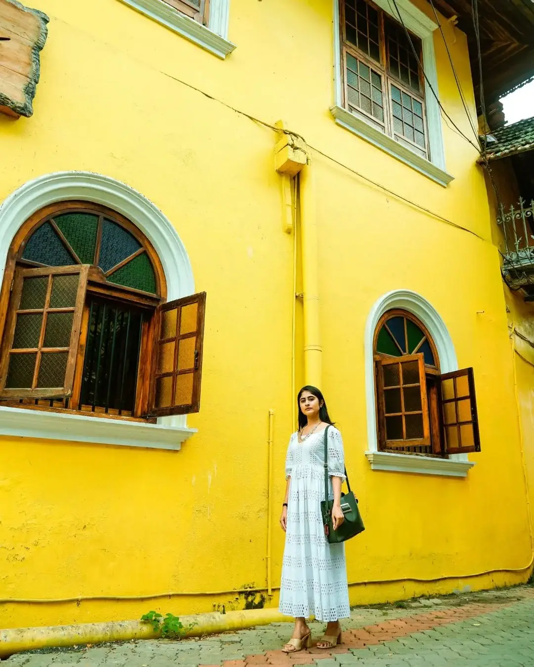 Zee Telugu TV Actress krishna Priya Nair in Green Dress